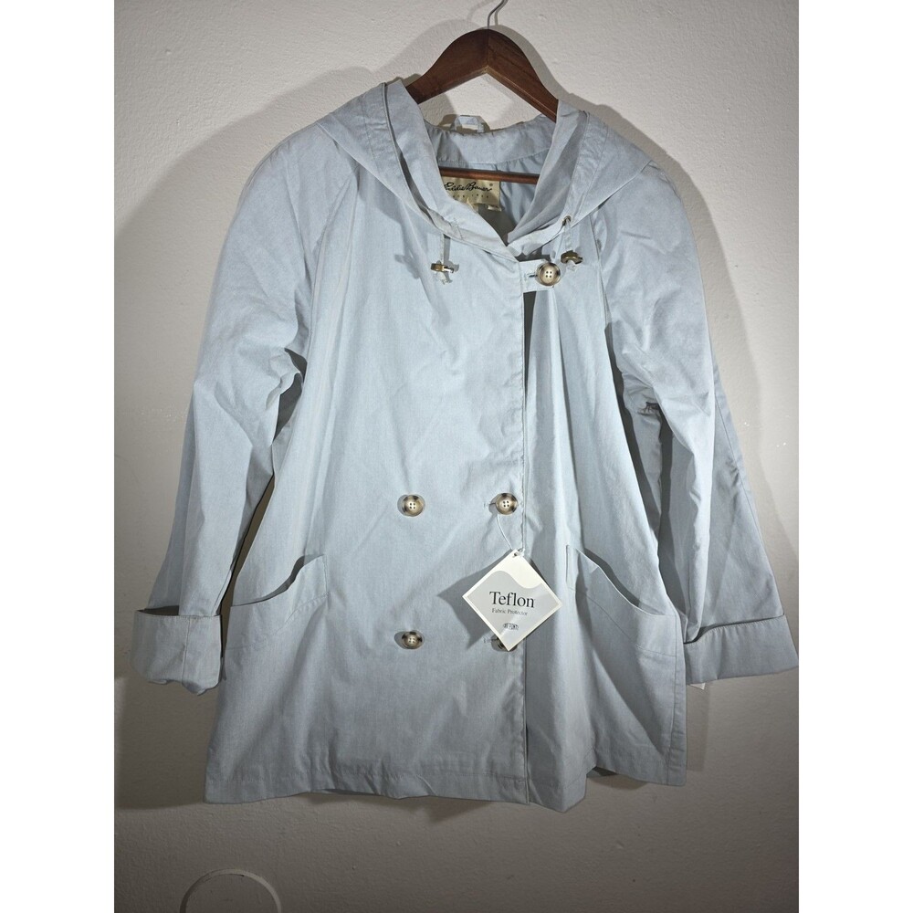 Eddie Bauer Pale Blue Women's Medium Packable Coat
